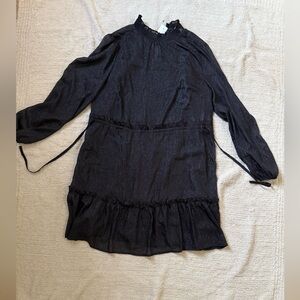 LOFT Shimmering Black Textured Top